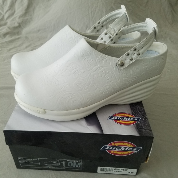 Dickies Conquest Sz. 10M White medical clogs - Picture 1 of 7